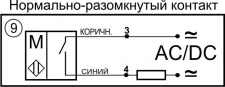 Датчик герконовый поплавковый уровня жидкости DFG 40.35-B1-NO-41.12-M12x1-BT