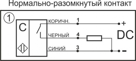 Датчик бесконтактный емкостный E02-NO-PNP-P-BT-Y46